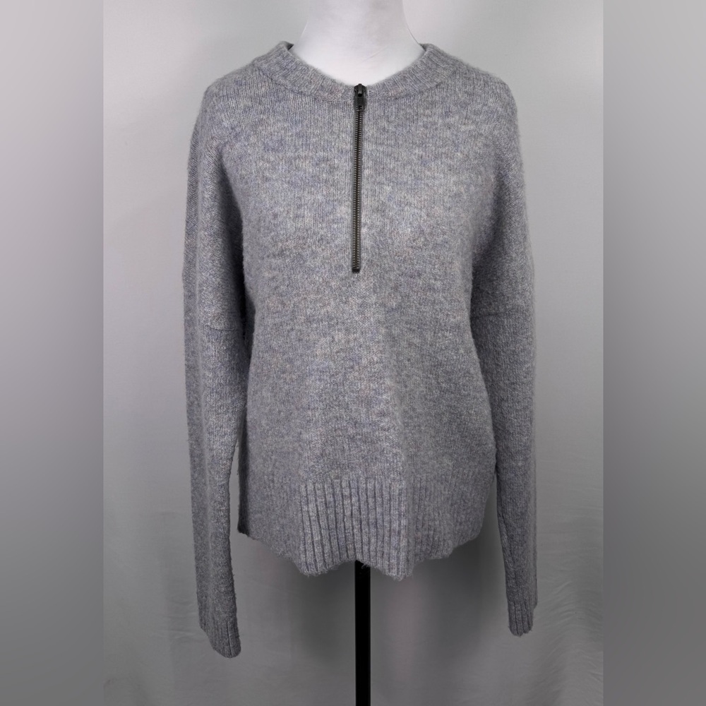 Madewell Light Gray Crew Neck Sweater Size Large - Picture 2 of 9